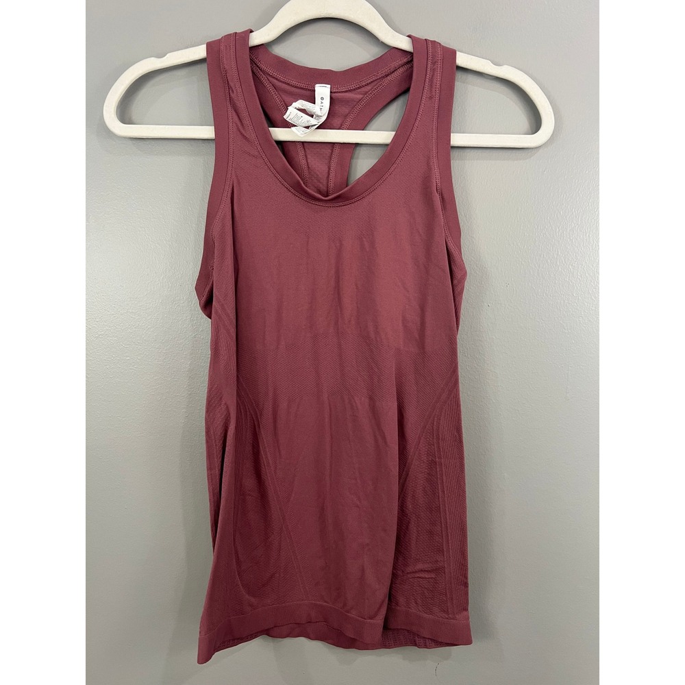 Athleta Momentum Tank Top Womens XS Pink Great Seamless Racerback Activewear